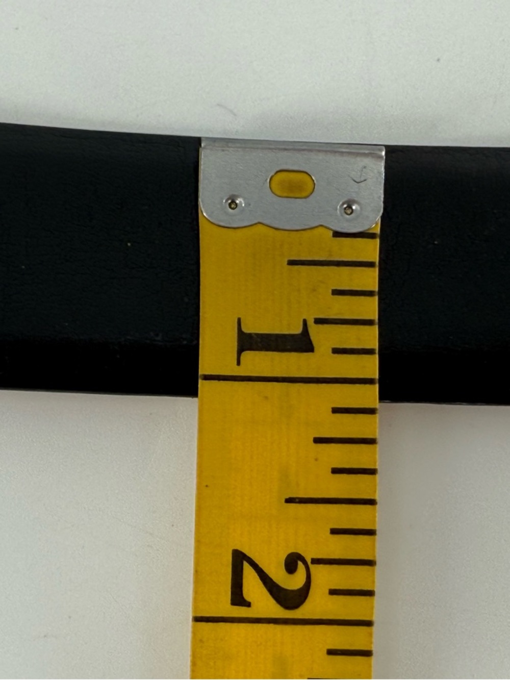 Lands’ End Black Leather Belt 38 - Picture 7 of 9